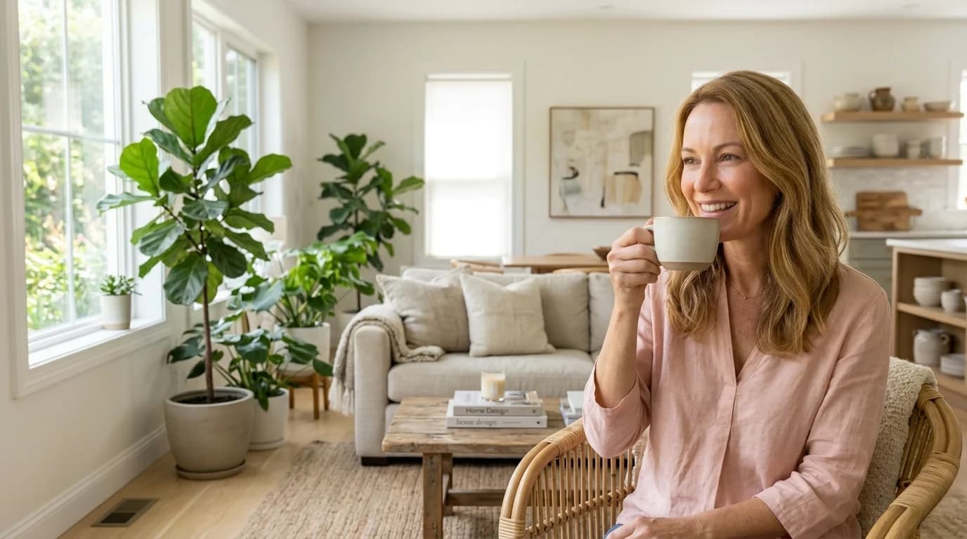 Sarah's morning routine — collagen coffee and glowing skin rituals